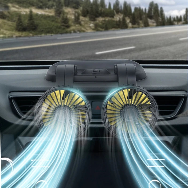 DoubleBreeze™ - Dupla de Ventilador para Carro